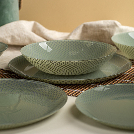 Изображение товара Тарелка столовая обеденная Luminarc Celeste V8792 (зеленый)