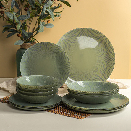 Изображение товара Тарелка столовая глубокая Luminarc Celeste V8794 (зеленый)