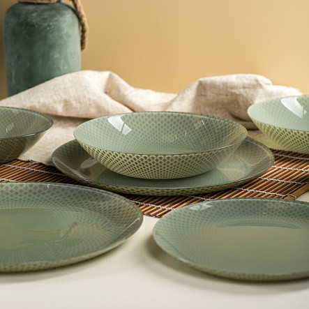 Изображение товара Тарелка столовая глубокая Luminarc Celeste V8794 (зеленый)