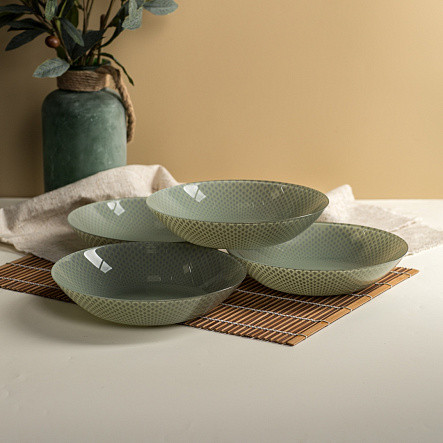 Изображение товара Тарелка столовая глубокая Luminarc Celeste V8794 (зеленый)