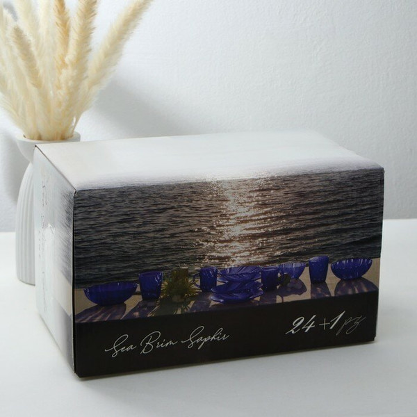 Изображение товара Набор столовой посуды No Brand Sea Brim Saphir 50554