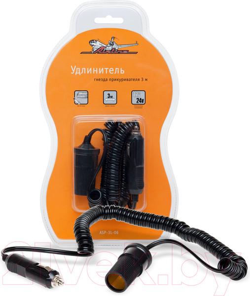 Изображение товара Удлинитель прикуривателя Airline ASP-3L-06 (3м)