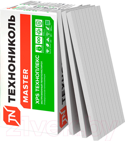 Изображение товара Экструдированный пенополистирол Технониколь Техноплекс FAS/2 1180x580x50-L