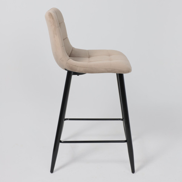 Изображение товара Стул барный AksHome Mia (бежевый велюр HLR08/черный)