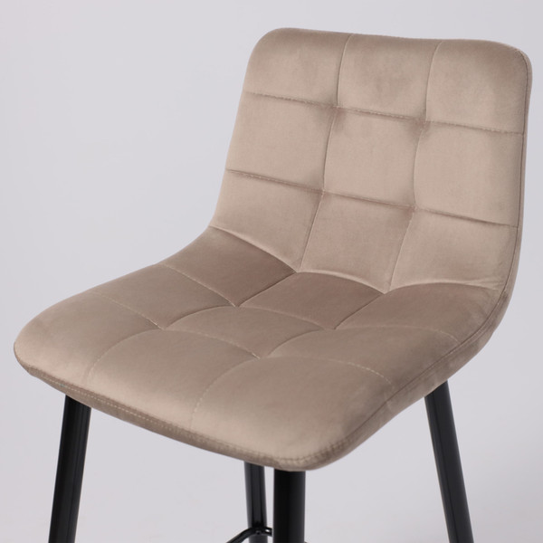 Изображение товара Стул барный AksHome Mia (бежевый велюр HLR08/черный)