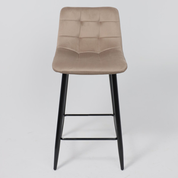 Изображение товара Стул барный AksHome Mia (бежевый велюр HLR08/черный)