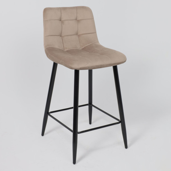Изображение товара Стул барный AksHome Mia (бежевый велюр HLR08/черный)
