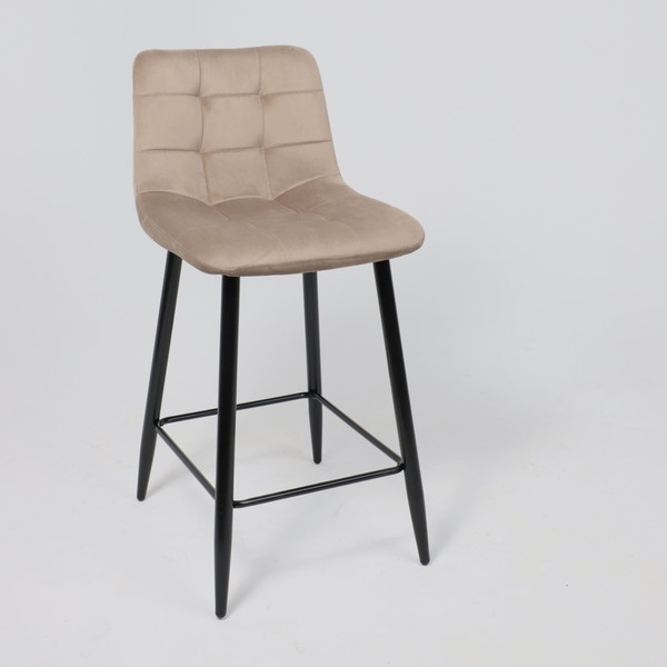 Изображение товара Стул барный AksHome Mia (бежевый велюр HLR08/черный)