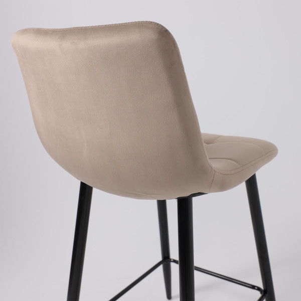 Изображение товара Стул барный AksHome Mia (бежевый велюр HLR08/черный)