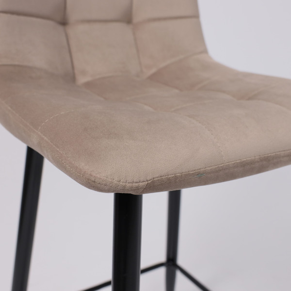 Изображение товара Стул барный AksHome Mia (бежевый велюр HLR08/черный)