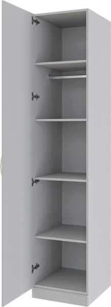 Изображение товара Шкаф Bravo Мебель Мэгги ШР-1 (белый снег/лак белый)