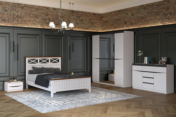 Изображение товара Тумба Bravo Мебель Тиана 6ящ. (персидский жемчуг/вольфрам)