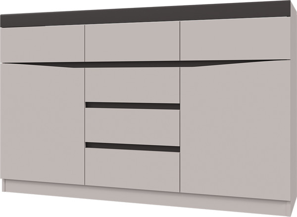 Изображение товара Тумба Bravo Мебель Тиана 6ящ. (персидский жемчуг/вольфрам)