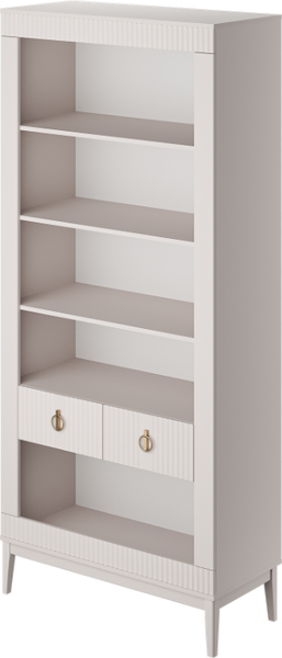 Изображение товара Стеллаж Bravo Мебель Фарго (персидский жемчуг/лак льняной)