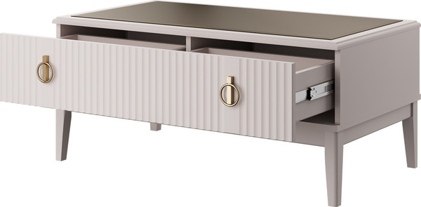 Изображение товара Журнальный столик Bravo Мебель Фарго (персидский жемчуг/лак льняной)