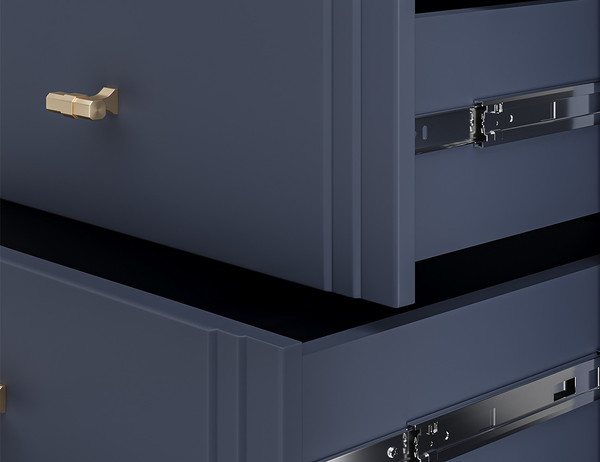 Изображение товара Прикроватная тумба Bravo Мебель Джали (ночное небо/лак темный лазурный)