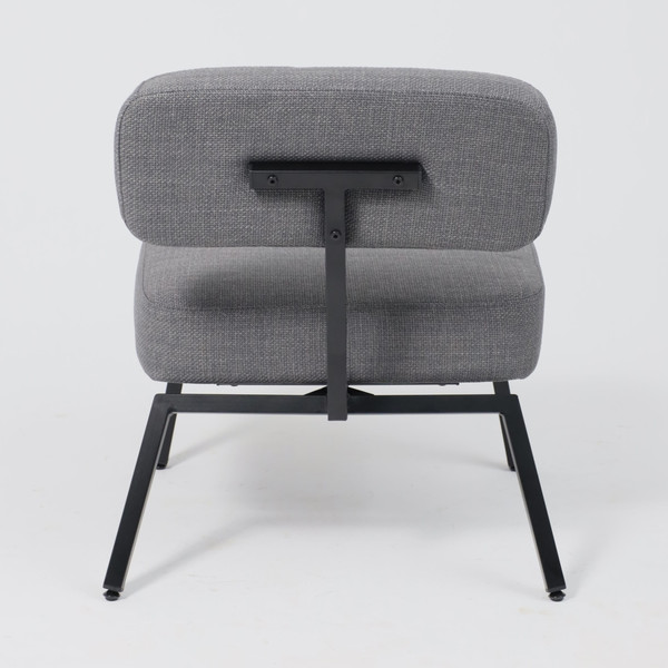 Изображение товара Кресло мягкое AksHome Aspen (серая рогожка Bjorn 13/черный)