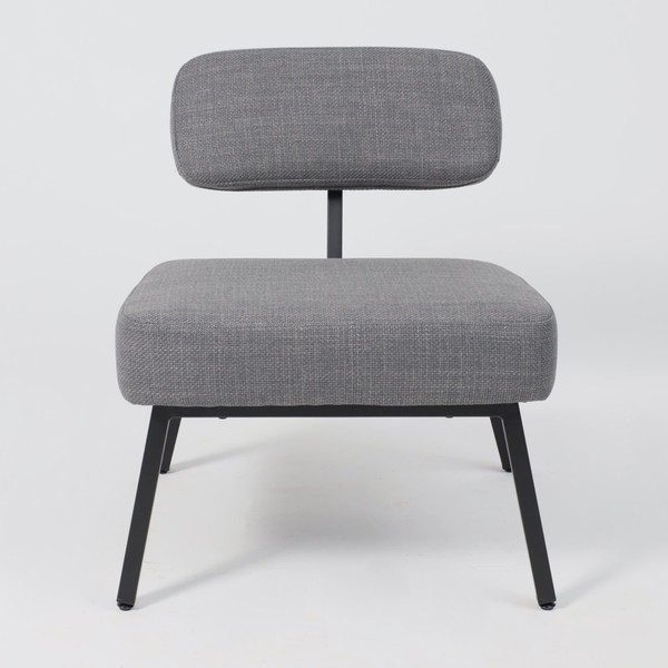 Изображение товара Кресло мягкое AksHome Aspen (серая рогожка Bjorn 13/черный)