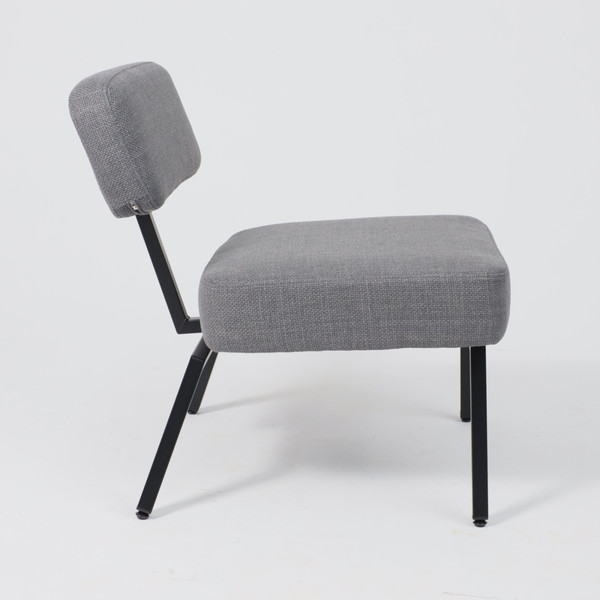 Изображение товара Кресло мягкое AksHome Aspen (серая рогожка Bjorn 13/черный)