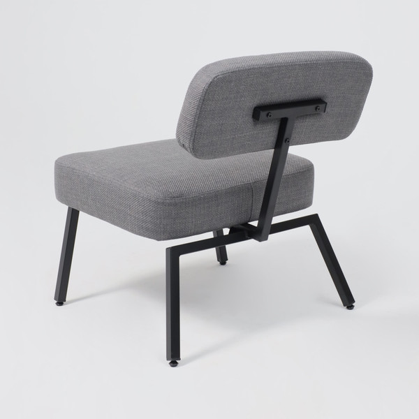 Изображение товара Кресло мягкое AksHome Aspen (серая рогожка Bjorn 13/черный)