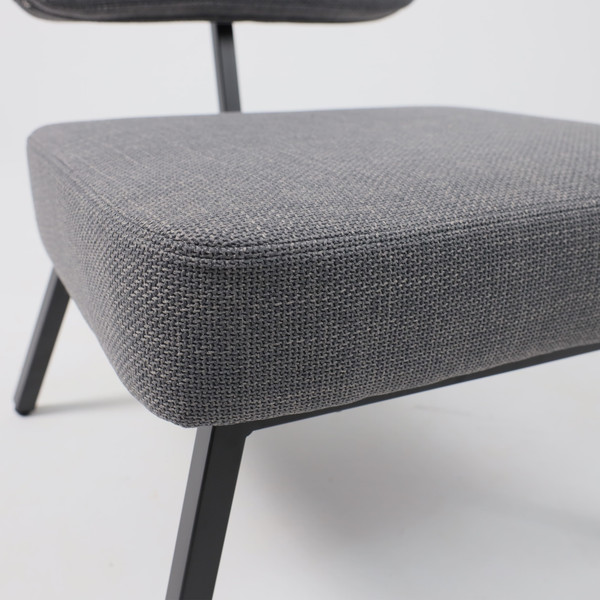 Изображение товара Кресло мягкое AksHome Aspen (серая рогожка Bjorn 13/черный)