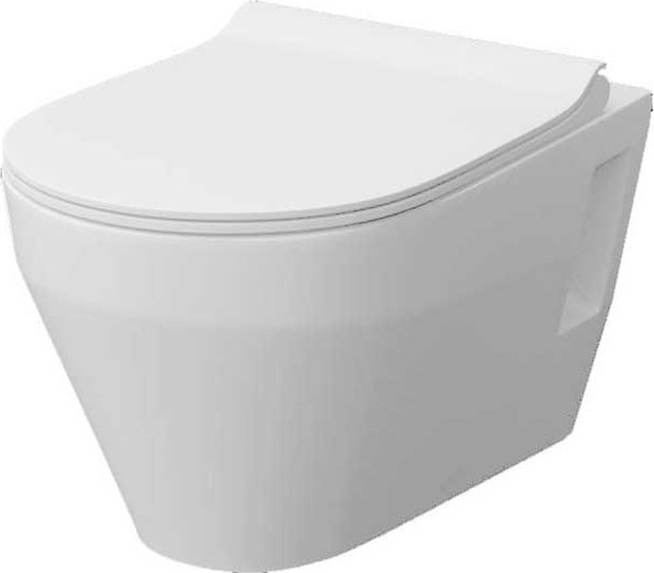 Изображение товара Унитаз подвесной с инсталляцией Керамин Бари Slim МЛ Премиум c кнопкой K5236-К-EEA2