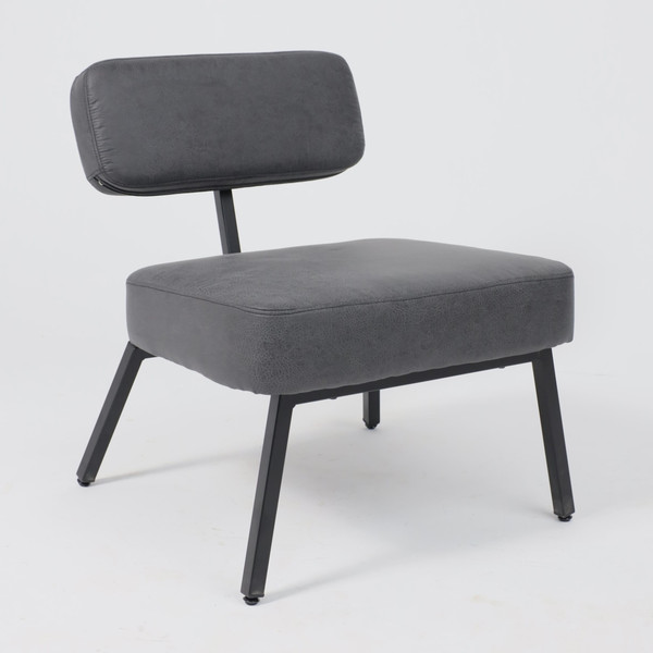 Изображение товара Кресло мягкое AksHome Aspen (экокожа винтажный черный Watusi 16/черный)