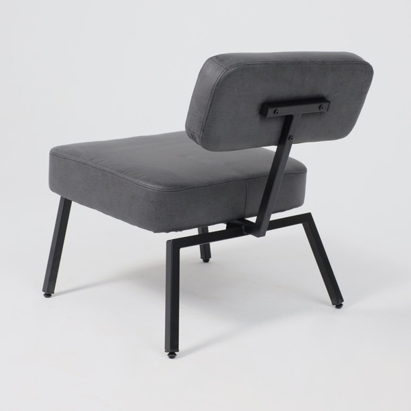 Изображение товара Кресло мягкое AksHome Aspen (экокожа винтажный черный Watusi 16/черный)