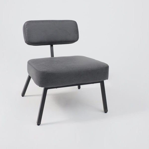 Изображение товара Кресло мягкое AksHome Aspen (экокожа винтажный черный Watusi 16/черный)