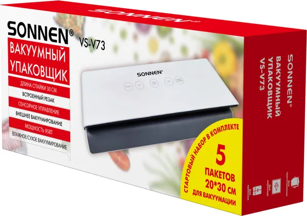 Изображение товара Вакуумный упаковщик Sonnen VS-V73 / 456338