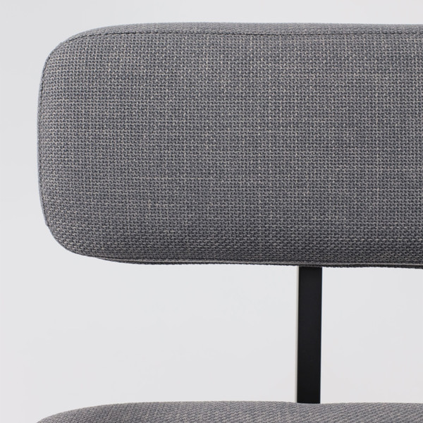 Изображение товара Кресло мягкое AksHome Booker (серая рогожка Bjorn 13/черный)