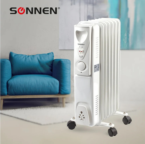 Изображение товара Масляный радиатор Sonnen DFS-07 / 453498 (белый)