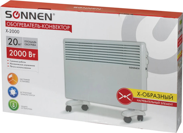 Изображение товара Конвектор Sonnen X-2000 / 453496 (белый)