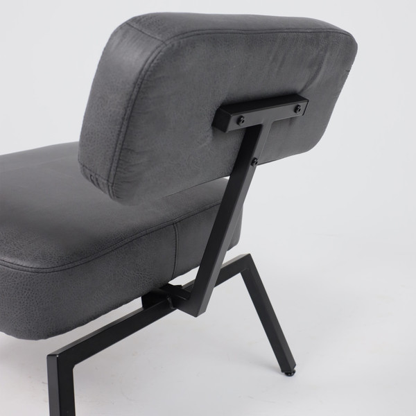 Изображение товара Кресло мягкое AksHome Booker (экокожа винтажный черный Watusi 16/черный)