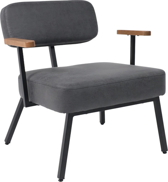 Изображение товара Кресло мягкое AksHome Booker (экокожа винтажный черный Watusi 16/черный)