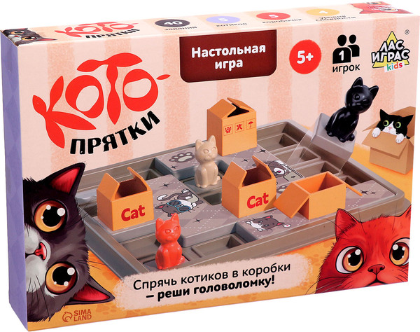 Изображение товара Настольная игра Лас Играс Kids. Котопрятки / 10269564