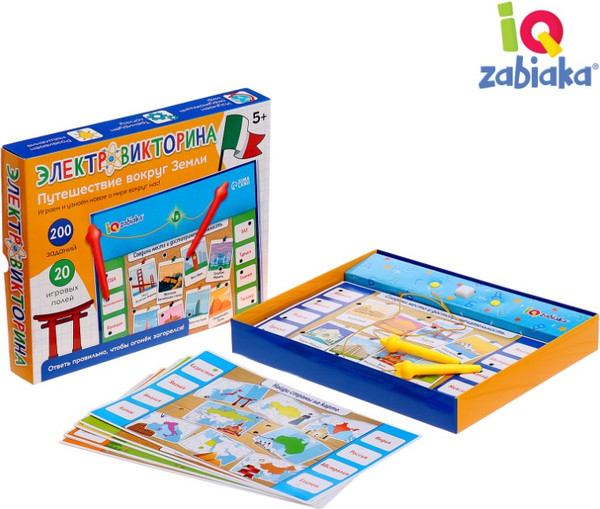 Изображение товара Развивающая игра Zabiaka IQ Электровикторина. Путешествие по миру / 10243172