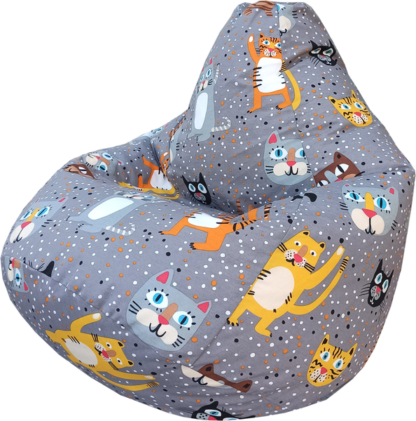 Изображение товара Бескаркасное кресло Flagman Груша Мега XXXL Г3.4-137 (крейзи кет 55А)