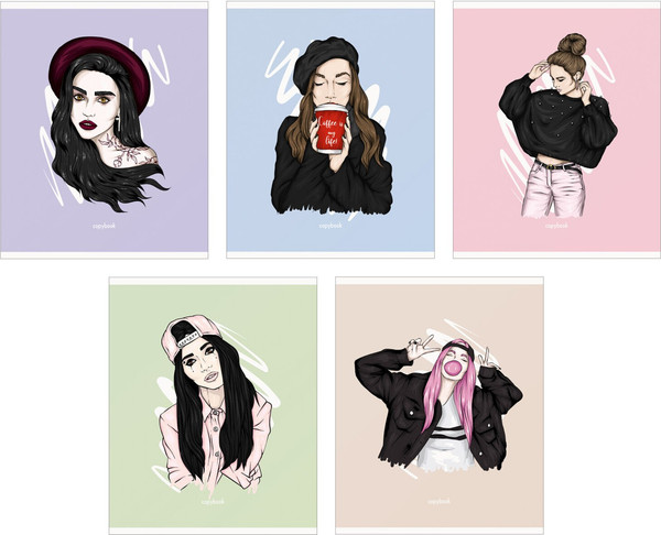 Изображение товара Тетрадь Listoff Only for girls / ТКК2Л487852