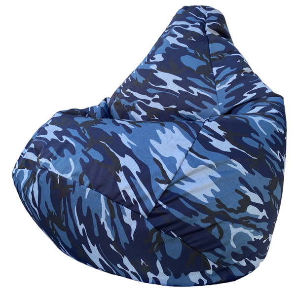 Изображение товара Бескаркасное кресло Flagman Груша Мега XXXL Г3.7-54 (синий камуфляж 2)