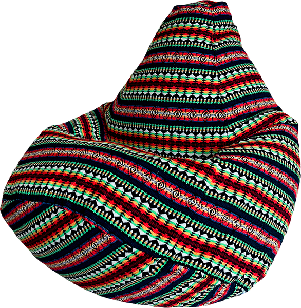 Изображение товара Бескаркасное кресло Flagman Груша Мега XXXL Г3.8-12 (красный/зеленый)