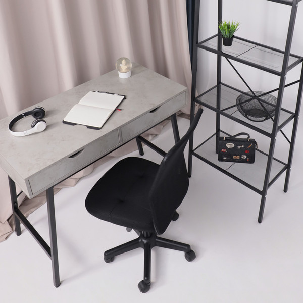 Изображение товара Кресло офисное AksHome Type (ткань-сетка, черный/черный)