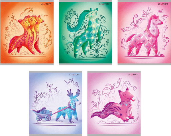 Изображение товара Тетрадь Listoff Яркая дымка / ТКБ488686