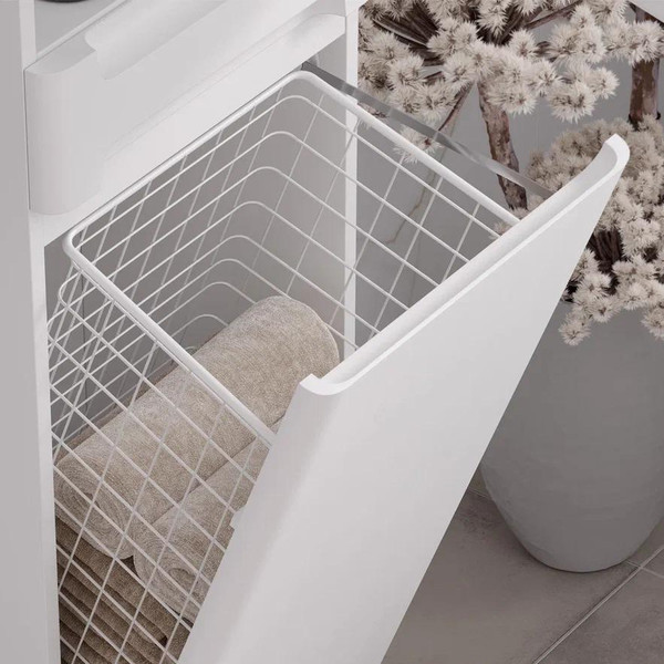 Изображение товара Шкаф-пенал для ванной EQUIL Nice 40 с корзиной