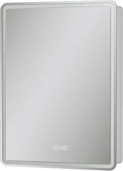 Изображение товара Шкаф с зеркалом для ванной EQUIL Nice LED 60 с часами (правый)