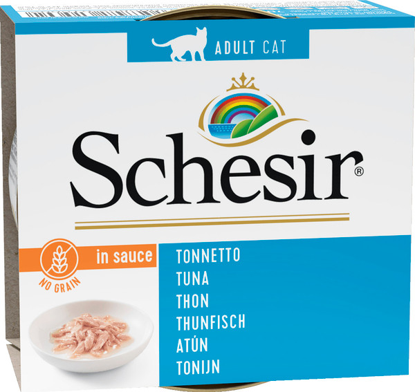Изображение товара Влажный корм для кошек Schesir с тунцом в соусе (70г)