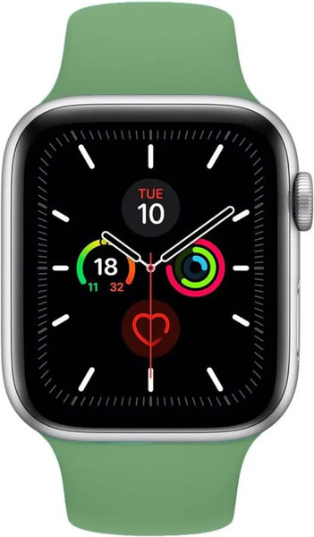 Изображение товара Ремешок для умных часов Bingo Silicone для Apple Watch 42/44/45мм (S, зеленый)