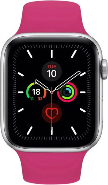 Изображение товара Ремешок для умных часов Bingo Silicone для Apple Watch 42/44/45мм (S, малиновый)