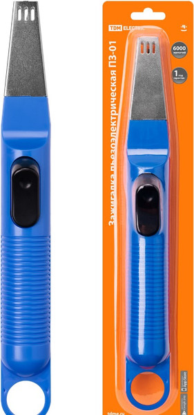 Изображение товара Пьезоэлектрическая газовая зажигалка TDM ПЗ-01 / SQ2511-0004 (синий)