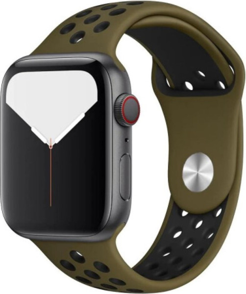 Изображение товара Ремешок для умных часов Bingo Sport для Apple Watch 38/40/41мм (оливковый/черный)